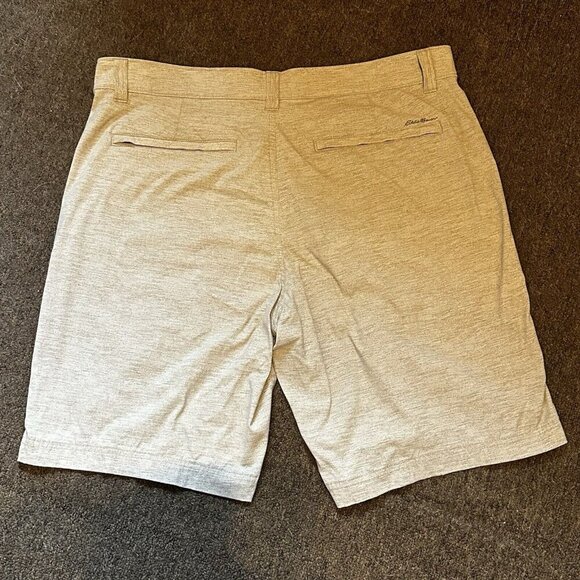 Men's Eddie Bauer Travex Shorts Golf Khaki Stretch Pocket Horizon Guide Size 35 - Picture 9 of 11